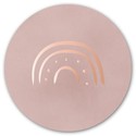 Sluitsticker Prénatal roze met regenboog - rosegoudfolie optioneel