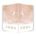 Geboortebord warm roze aquarel Emma