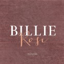 Geboortekaartje meisje velvet rib roze Billie Rose voor