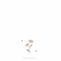 Geboortekaartje meisje floral bloemen Marlot achter