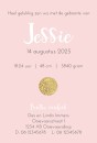 Geboortekaartje Confetti Jessie achter