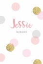 Geboortekaartje Confetti Jessie voor