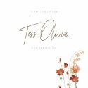 Geboortekaartje droogbloemen Tess Olivia binnen