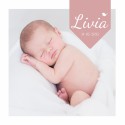 Geboortekaartje Foto Livia voor