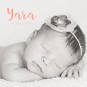 Geboortekaartje Foto Yara voor