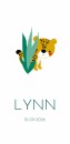 Geboortekaartje cheetah wit Lynn voor