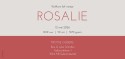Geboortekaartje nijntje minimalistisch rood roze Rosalie achter