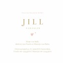 Geboortekaartje ooievaar wit Jill binnen