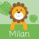 Geboortekaartje Leeuw Milan voor