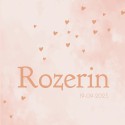 Geboortekaartje meisje watercolour roze met rosegoud Rozerin voor