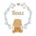 Geboortekaartje botanical tijger Boaz voor
