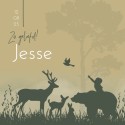 Geboortekaartje jongen dieren bos silhouette Jesse voor