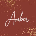 Geboortekaartje minimalistisch goud spetters Amber voor