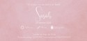 Geboortekaartje meisje minimalistisch roze Sarah achter