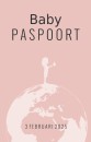 Geboortekaartje paspoort roze Merel voor