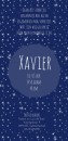 Geboortekaartje sterrenbeeld waterman Xavier achter