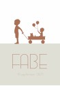 Geboortekaartje silhouette broertjes Fabe voor