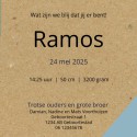 Geboortekaartje Kraft met vlakken Ramos binnen