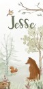 Geboortekaartje jongen vos dieren Jesse voor