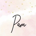 Geboortekaartje roze aquarel Pam voor