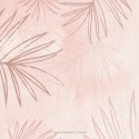 Geboortekaartje Prénatal meisje bladeren roze Lente achter