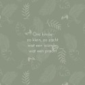 Geboortekaartje Prénatal botanical groen Saar binnen