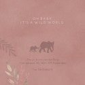 Geboortekaartje meisje roze olifanten Saartje binnen
