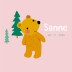 Geboortekaartje beer roze Sanne