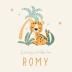 Geboortekaartje meisje cheeta Romy