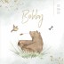 Geboortekaartje jongen meisje neutraal beer aquarel Bobby