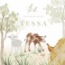Geboortekaartje boerderij dieren aquarel Tessa