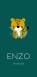 Geboortekaartje cheetah groen Enzo