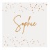 Geboortekaartje confetti hartjes Sophie