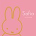 Geboortekaartje meisje nijntje portret roze Sofia