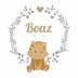 Geboortekaartje botanical tijger Boaz