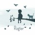 Geboortekaartje silhouette jongen op tak Rogier