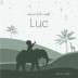 Geboortekaartje jongen olifant groen silhouette Luc