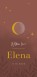 Geboortekaartje meisje terra maan en sterren in goud Elena