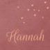 Geboortekaartje meisje roze betonlook Hannah