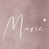 Geboortekaartje meisje betonlook roze Marie