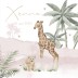 Geboortekaartje meisje roze jungle giraf Xenna