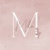 Geboortekaartje meisje letter roze silhouet Mila