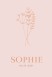 Geboortekaartje takje Sophie - roségoud folie optioneel