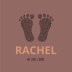 Geboortekaartje Voetjes Rachel