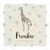 Geboortekaartje wilde dieren giraffe Frenkie