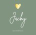 Kraamfeest gouden hartje Jacky