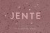 Geboortekaartje meisje steenlook roze Jente