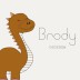 Geboortekaartje Prénatal dino Brody