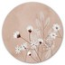 Sluitsticker roze aquarel met witte bloemen