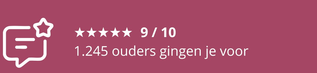 Beoordeeld met een 9/10 - ruim 1000 ouders gingen je voor